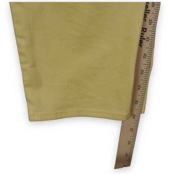 Talbots Jeans Women 16 Petite Yellow Corduroy Signature Ankle Pants 16P NEW - Picture 8 of 11